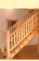log stair railings
